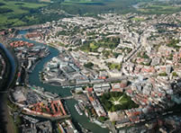 Historic Bristol skyline photograph from the 2013 website